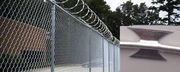 Chain Link Fence Application with Barbed Wire