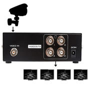 4-Port BNC Coax Composite Video Splitter Distribution Amplifier CCTV