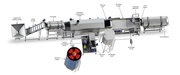 fully Automatic Pellets Frying Line.